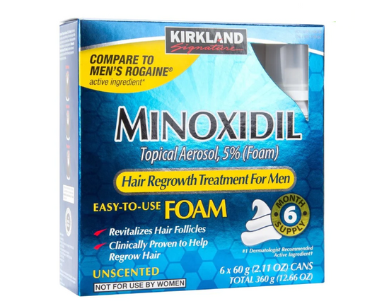 Minixidil Kirkland 5% Espuma - Pack 6