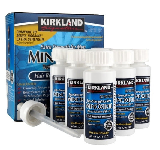 Minoxidil Kirkland Liquido 5% - Pack 6